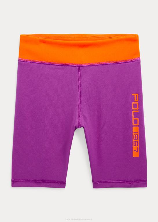 lilla daggry børn Ralph Lauren logo stretch interlock cykelkort Z426B9953