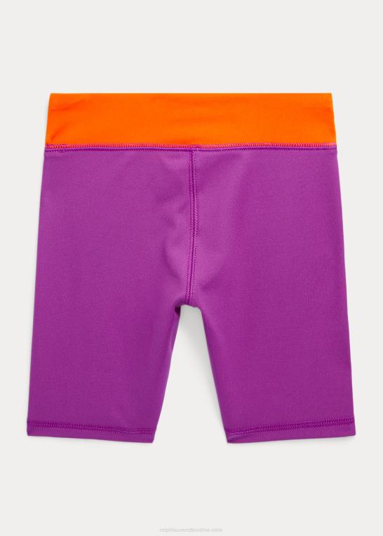 lilla daggry børn Ralph Lauren logo stretch interlock cykelkort Z426B9953