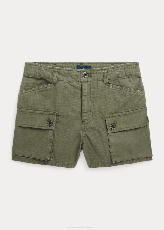 mørk salvie børn Ralph Lauren bomuld ripstop cargo kort Z426B7102