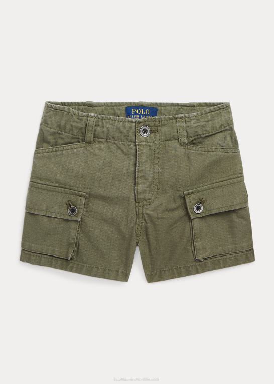 mørk salvie børn Ralph Lauren bomuld ripstop cargo kort Z426B9947
