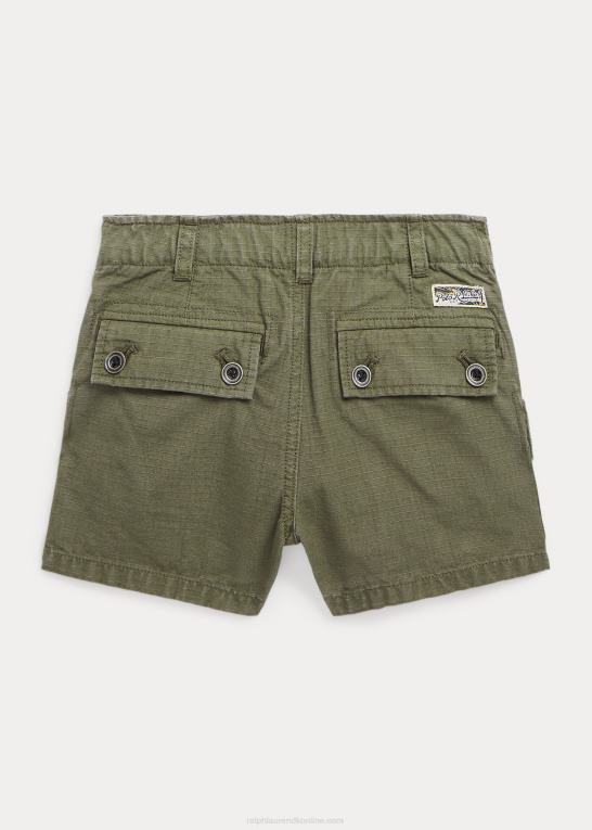 mørk salvie børn Ralph Lauren bomuld ripstop cargo kort Z426B9947