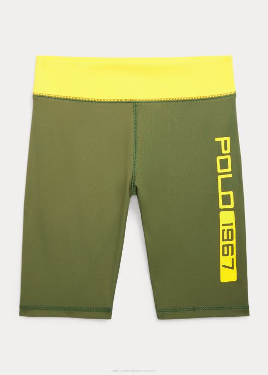 mørk salvie børn Ralph Lauren logo stretch interlock cykelkort Z426B7118