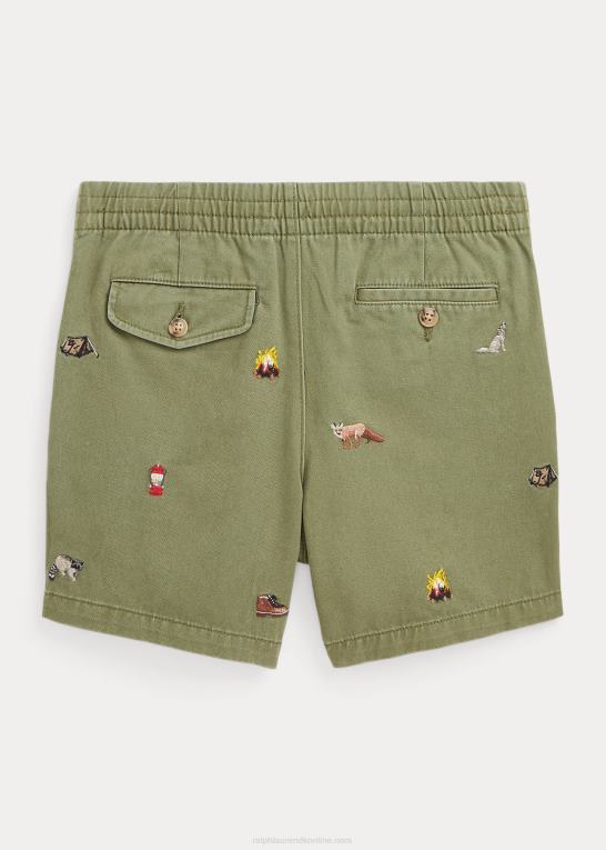 mørk salvie børn Ralph Lauren polo prepster bomuld chino short Z426B6145
