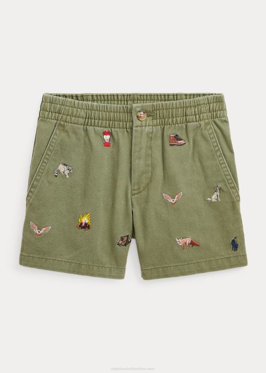 mørk salvie børn Ralph Lauren polo prepster bomuld chino short Z426B9789