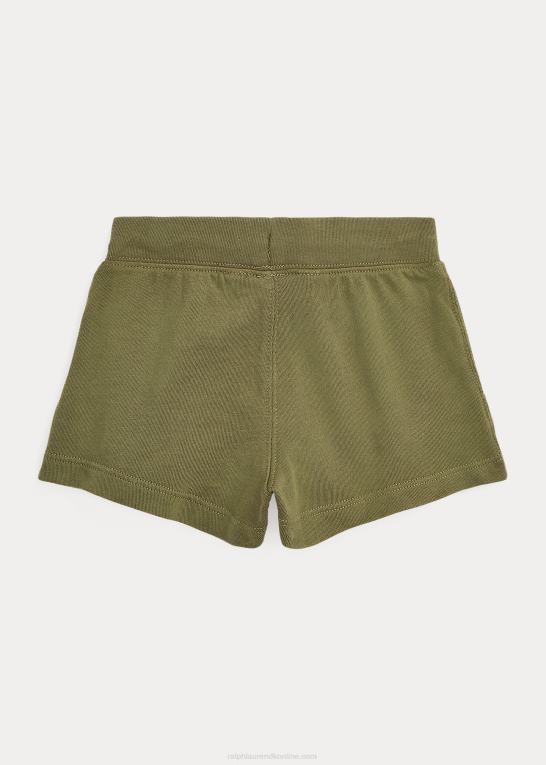 mørk salvie børn Ralph Lauren stor pony spa frotté kort Z426B6858