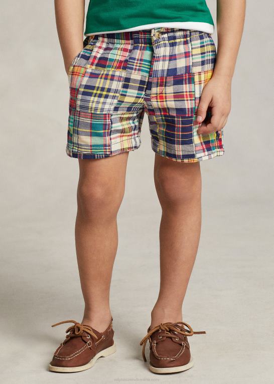 madras patchwork børn Ralph Lauren polo prepster bomuld madras short Z426B5656