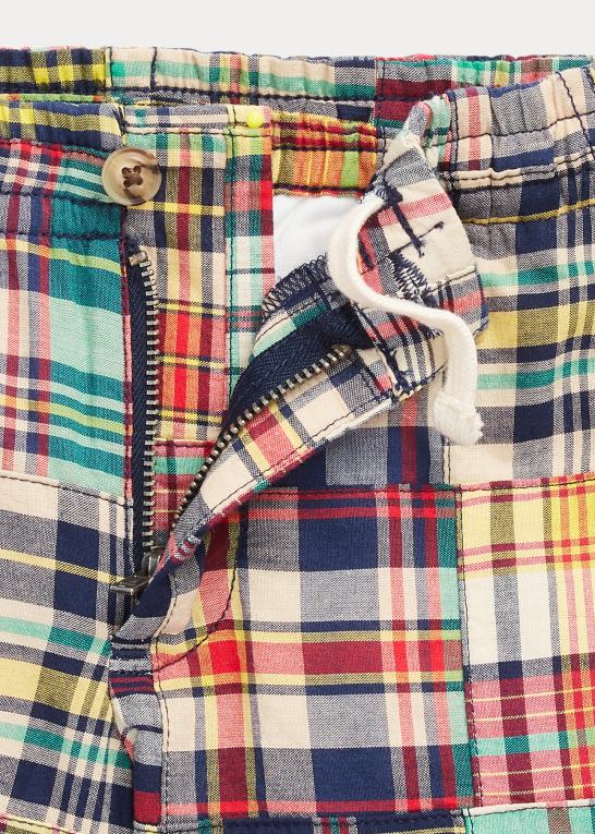 madras patchwork børn Ralph Lauren polo prepster bomuld madras short Z426B5656