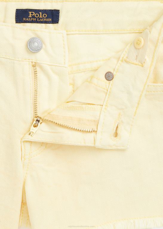 majs gul børn Ralph Lauren flosset bomuld denim short Z426B7146