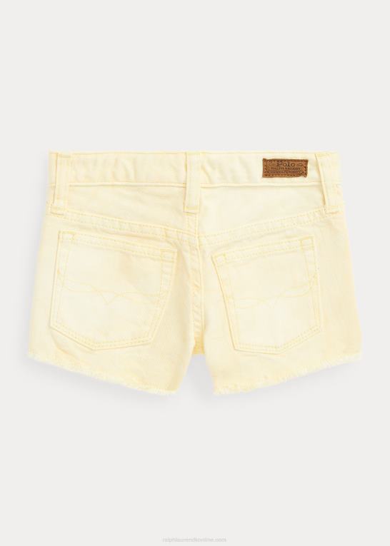 majs gul børn Ralph Lauren flosset bomuld denim short Z426B9976