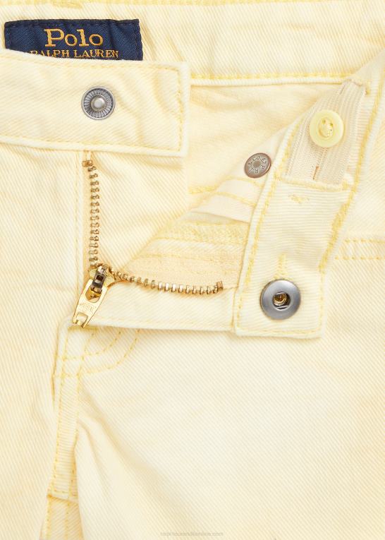 majs gul børn Ralph Lauren flosset bomuld denim short Z426B9976
