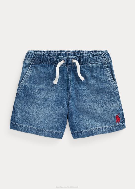 milbrook vask børn Ralph Lauren polo prepster denim short Z426B5653