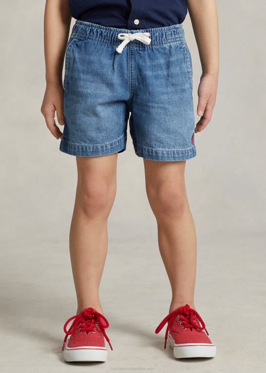 milbrook vask børn Ralph Lauren polo prepster denim short Z426B5653