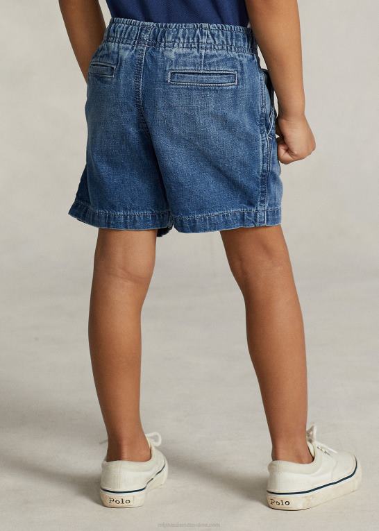 milbrook vask børn Ralph Lauren polo prepster denim short Z426B5653