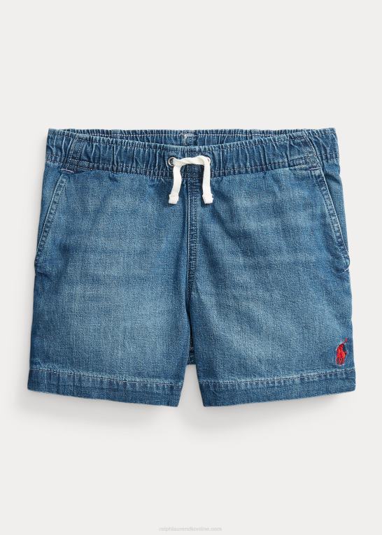 milbrook vask børn Ralph Lauren polo prepster denim short Z426B6171