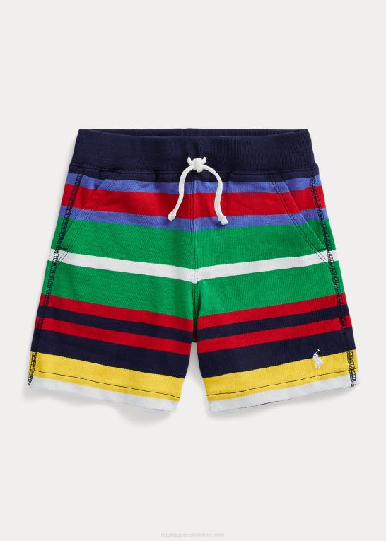 newport navy multi børn Ralph Lauren stribet bomuldsjersey kort Z426B5804