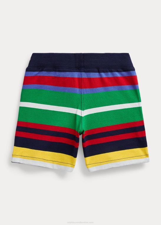 newport navy multi børn Ralph Lauren stribet bomuldsjersey kort Z426B5804