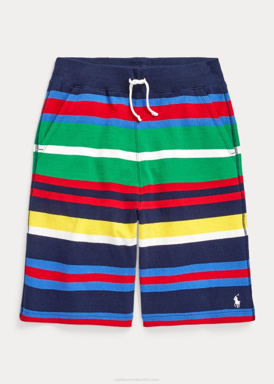 newport navy multi børn Ralph Lauren stribet bomuldsjersey kort Z426B5999