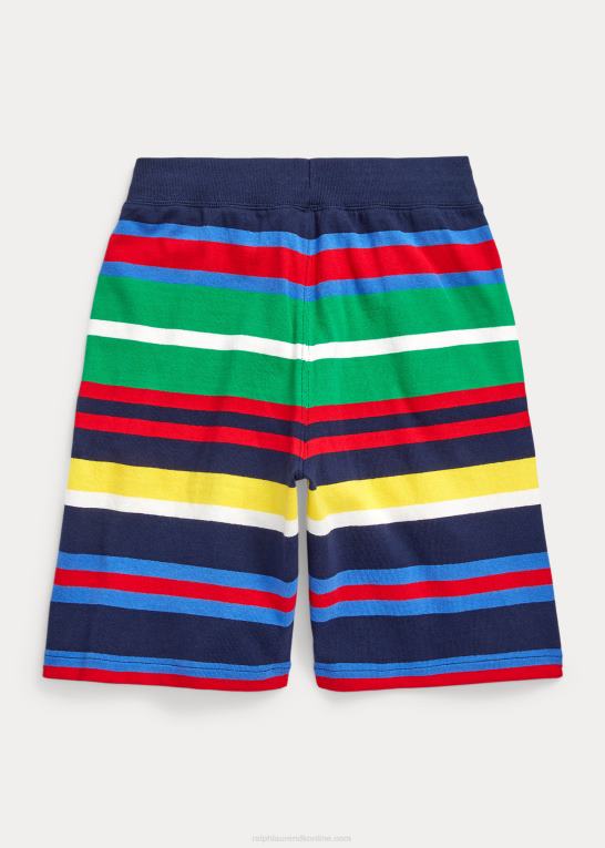 newport navy multi børn Ralph Lauren stribet bomuldsjersey kort Z426B5999