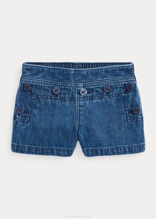 olvera vask børn Ralph Lauren nautisk bomuld denim short Z426B9952