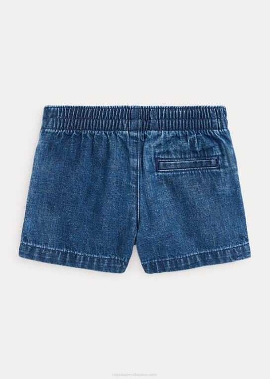 olvera vask børn Ralph Lauren nautisk bomuld denim short Z426B9952