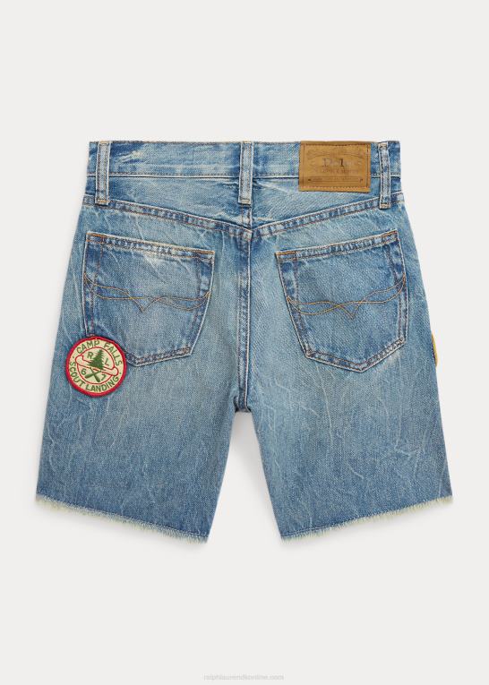 plimpton vask børn Ralph Lauren sullivan slim distressed denim short Z426B5977