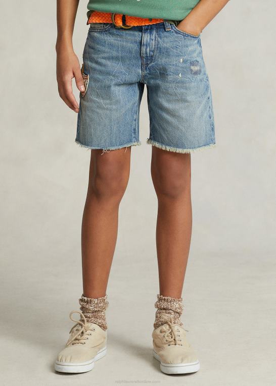 plimpton vask børn Ralph Lauren sullivan slim distressed denim short Z426B5977