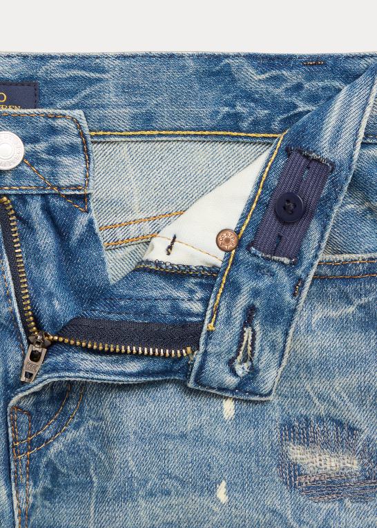 plimpton vask børn Ralph Lauren sullivan slim distressed denim short Z426B5977