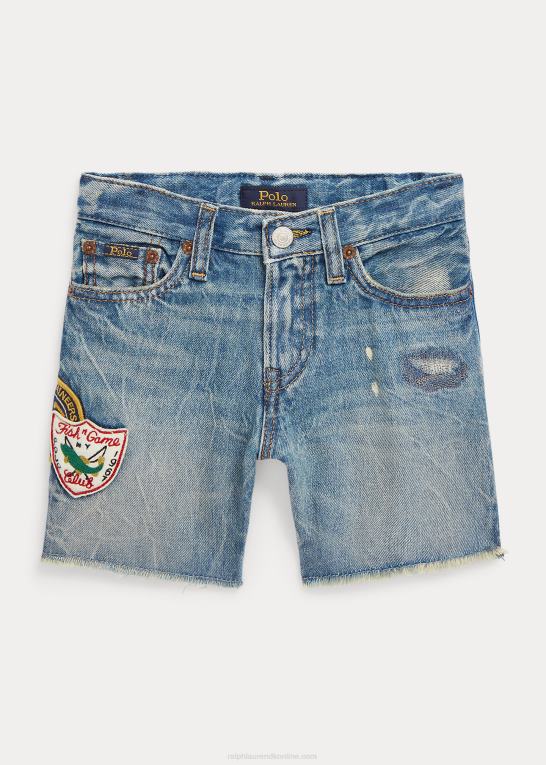 plimpton vask børn Ralph Lauren sullivan slim distressed denim short Z426B9776
