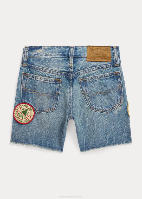 plimpton vask børn Ralph Lauren sullivan slim distressed denim short Z426B9776