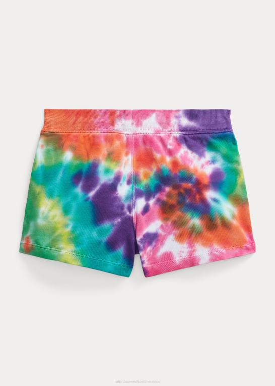 regnbuebindsfarve børn Ralph Lauren tie-dye bomuldsfrotté kort Z426B7103