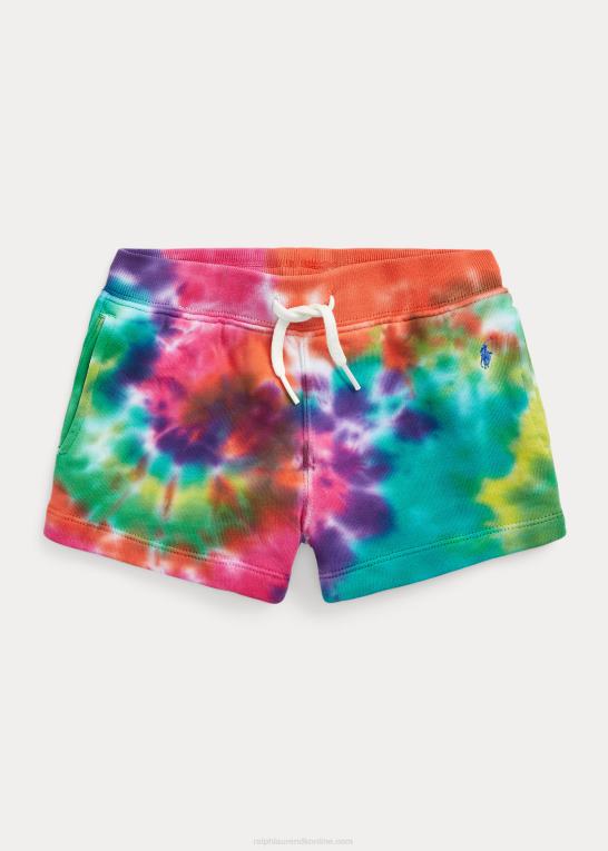 regnbuebindsfarve børn Ralph Lauren tie-dye bomuldsfrotté kort Z426B9940