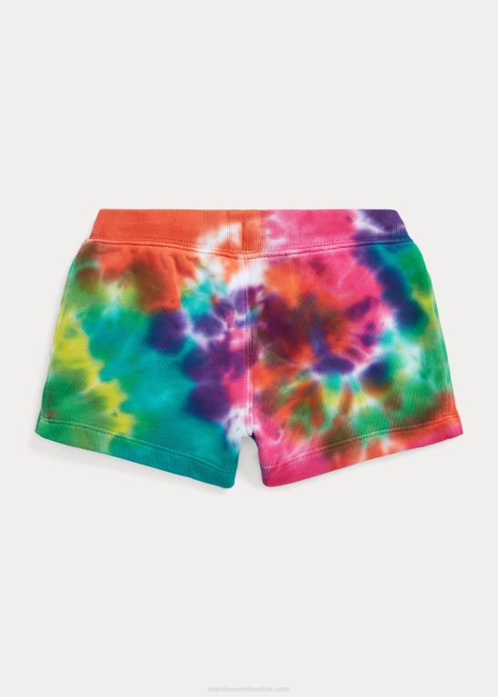 regnbuebindsfarve børn Ralph Lauren tie-dye bomuldsfrotté kort Z426B9940