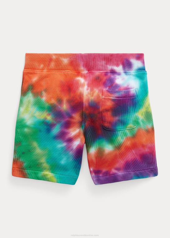 regnbuebindsfarve børn Ralph Lauren tie-dye fransk bomuldsfrotté kort Z426B9783