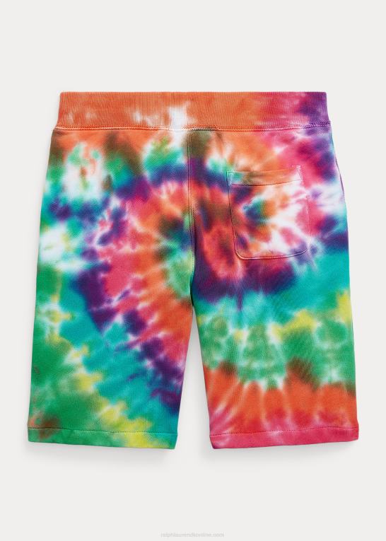 regnbuebindsfarve børn Ralph Lauren tie-dye fransk bomuldsfrotté kort Z426B9820