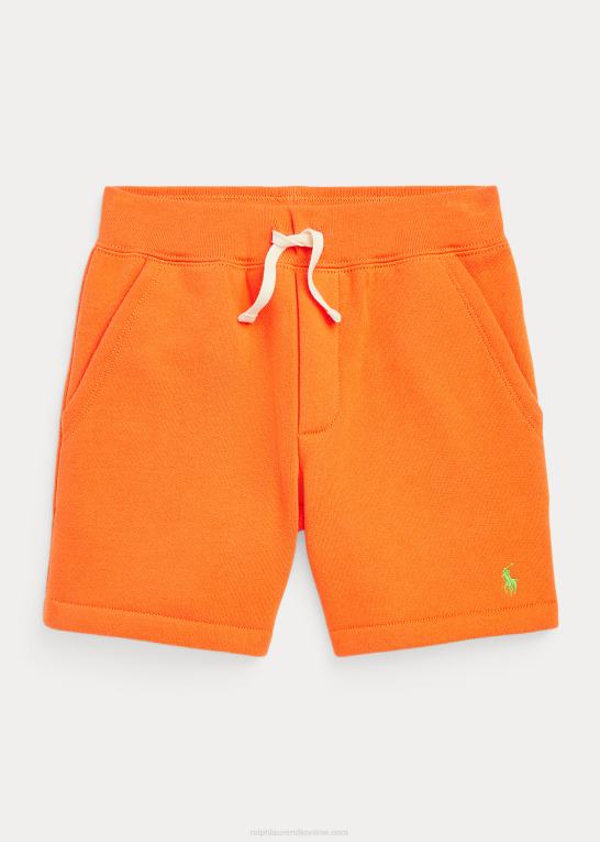 resort orange børn Ralph Lauren fleece snøre kort Z426B5840