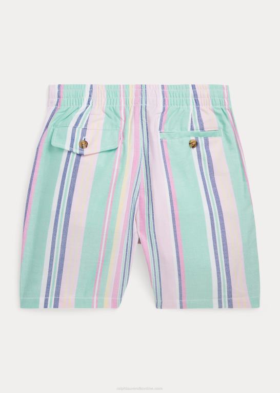seafoam/pink multi børn Ralph Lauren polo prepster stribet oxford short Z426B9851