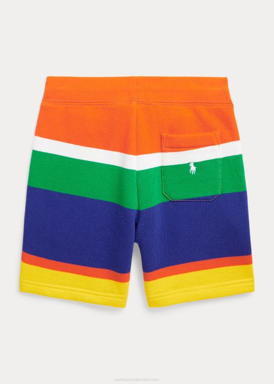 sejlende orange multi børn Ralph Lauren logo stribet fleece kort Z426B9769