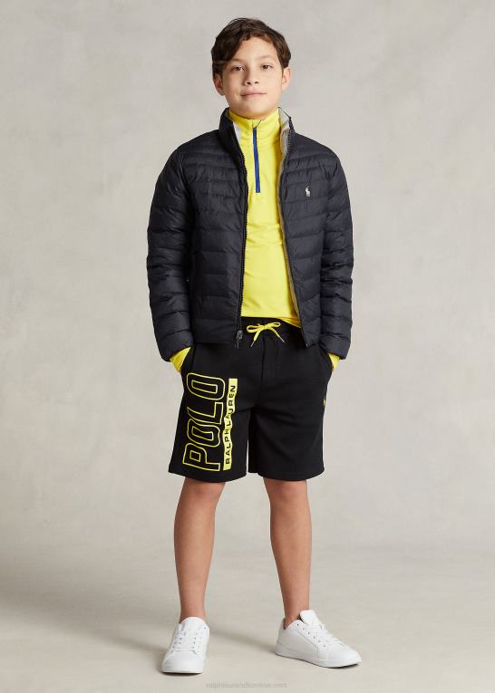 sort børn Ralph Lauren logo dobbeltstrikket kort Z426B5969
