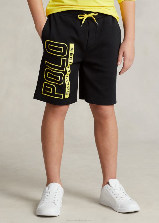 sort børn Ralph Lauren logo dobbeltstrikket kort Z426B5969