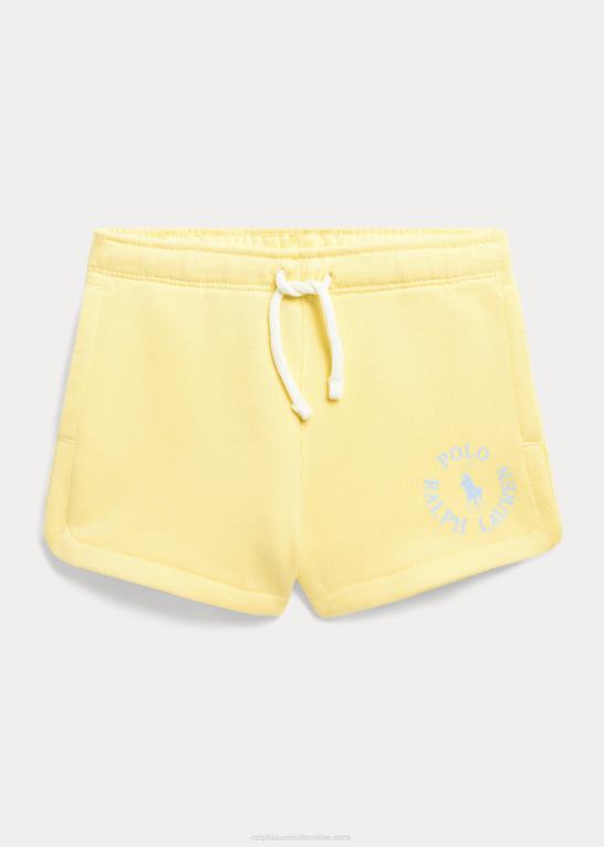wicket gul børn Ralph Lauren stort pony logo frotté kort Z426B6803