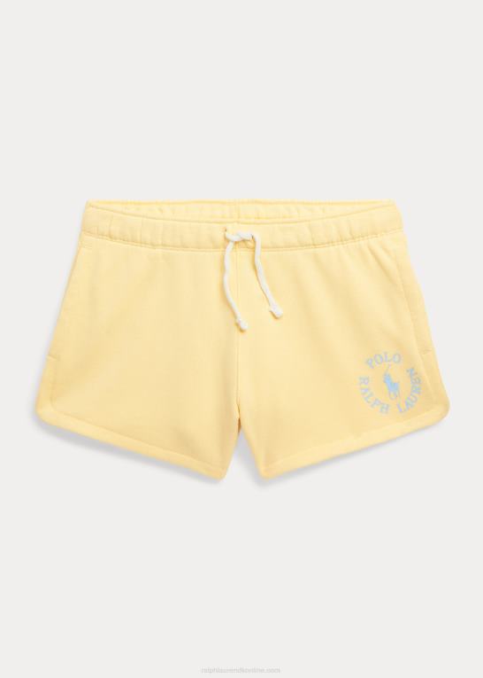 wicket gul børn Ralph Lauren stort pony logo frotté kort Z426B7053