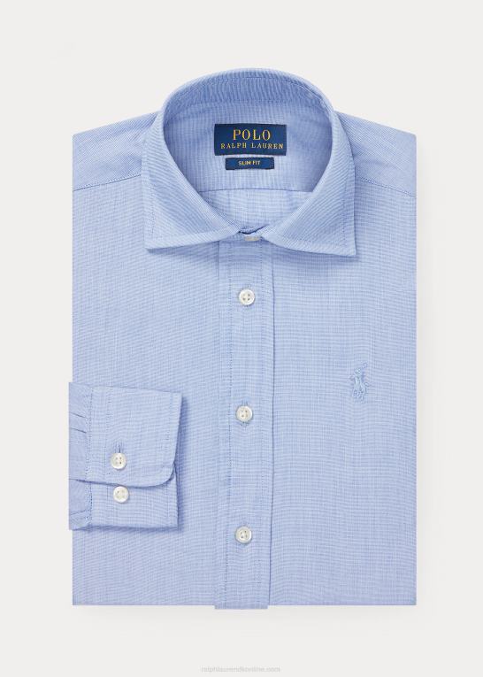 blå børn Ralph Lauren Regent skjorte i slim fit bomuld Z426B5829