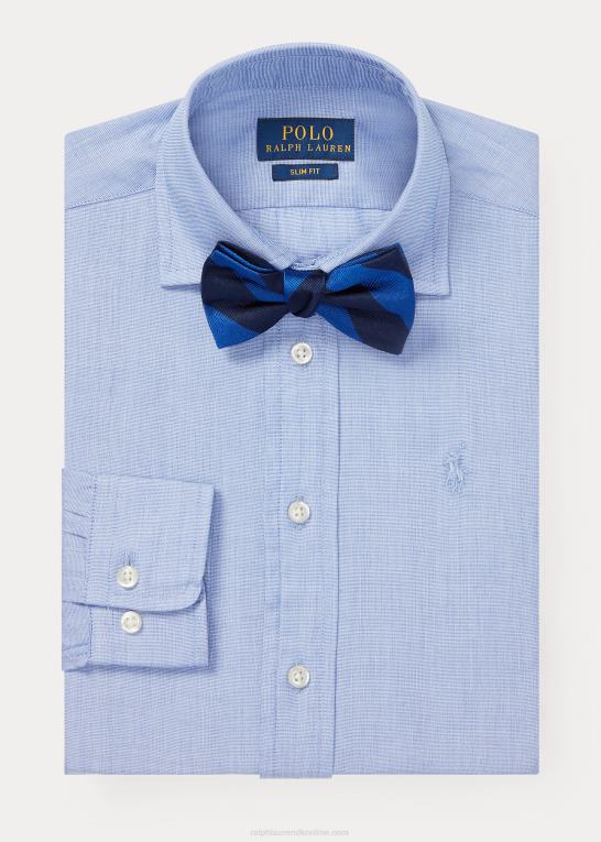 blå børn Ralph Lauren Regent skjorte i slim fit bomuld Z426B5829