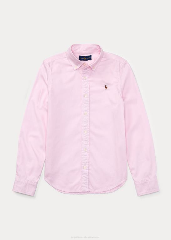 deco pink børn Ralph Lauren oxford skjorte i bomuld Z426B7249