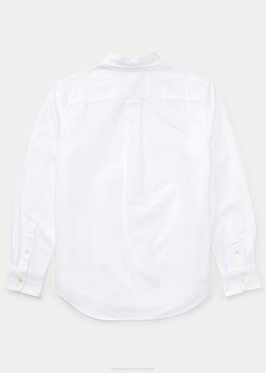 hvid børn Ralph Lauren den ikoniske oxford-skjorte Z426B6066