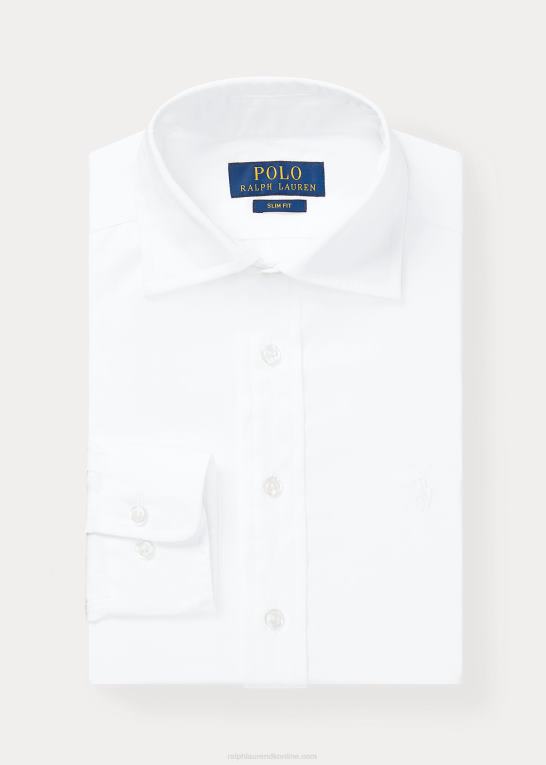 hvid børn Ralph Lauren skjorte i slim fit bomuld Z426B6264