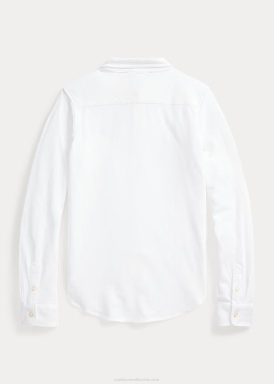 hvid børn Ralph Lauren strik oxford skjorte Z426B7550