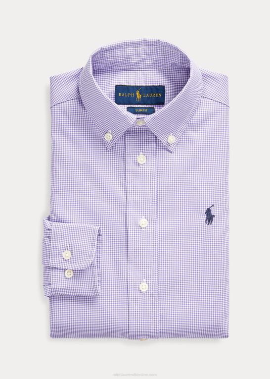 lavendel multi børn Ralph Lauren skjorte i slim fit gingham bomuld Z426B5807