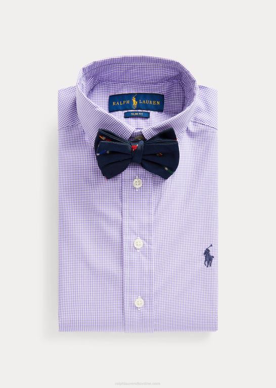 lavendel multi børn Ralph Lauren skjorte i slim fit gingham bomuld Z426B6073