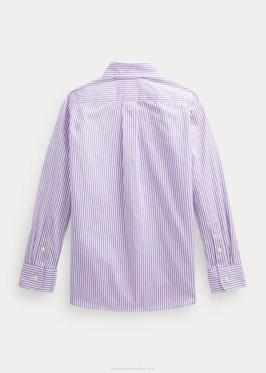 lilla multi børn Ralph Lauren slim fit stribet bomuldsskjorte Z426B5883